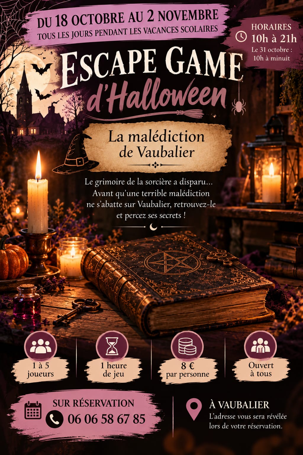 Escape game Halloween - la malédiction de Vaubalier - 2026